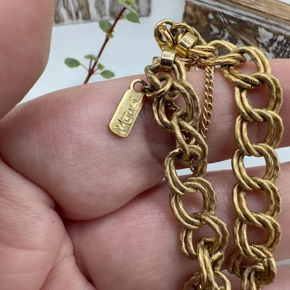 Vintage Monet Charm Bracelet Cable Car Charm & Las Vegas Charm - Image 6