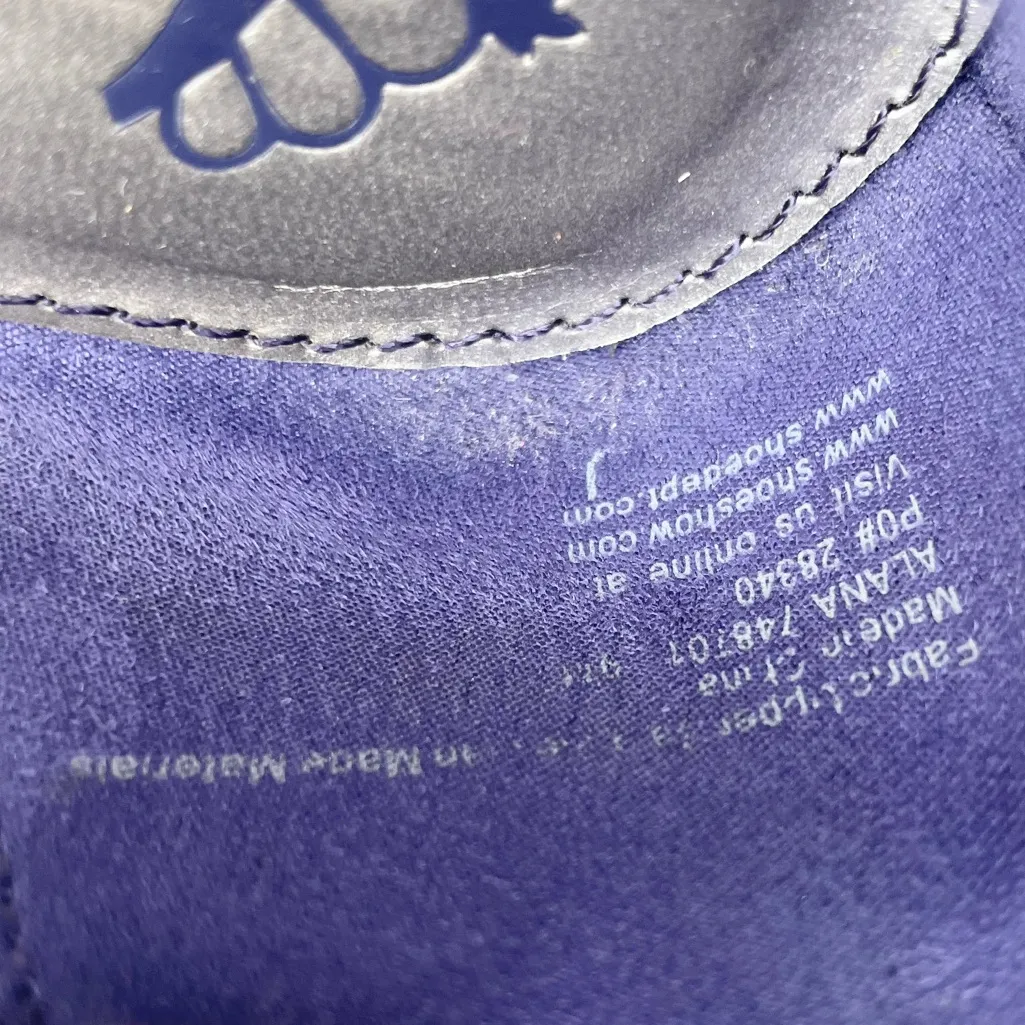 Fergalicious Alana Ballet Flats Size 9 Violet Nights Purple Ruffled Ribbon Y2K - Image 6