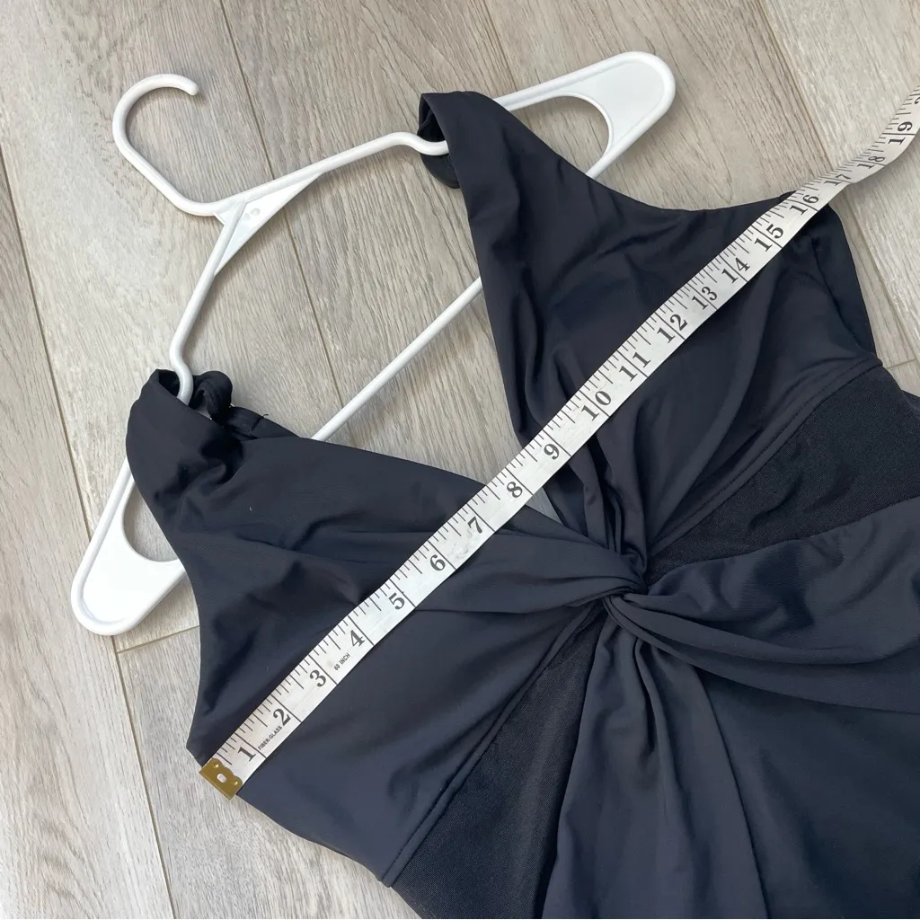Miraclesuit Miradonna Swimsuit twist one piece womens Black (size 14) slimming - Image 3