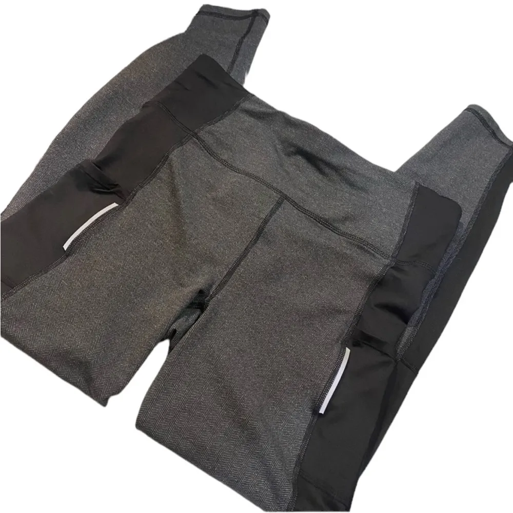 Black & Gray Athletic Leggings Danskin Women Size Medium Fitness Casual Workout! - Image 5