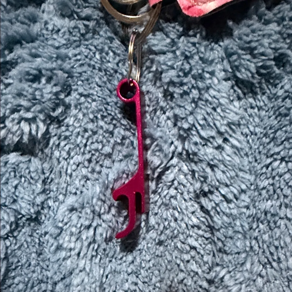 Floral Wallet and Marbled Pink Keychain & Accessories - Image 4