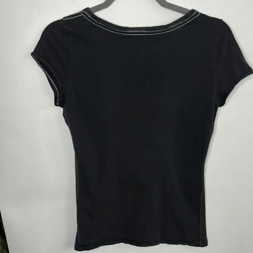 Affliction Black Fitted Graphic Tee - Image 4