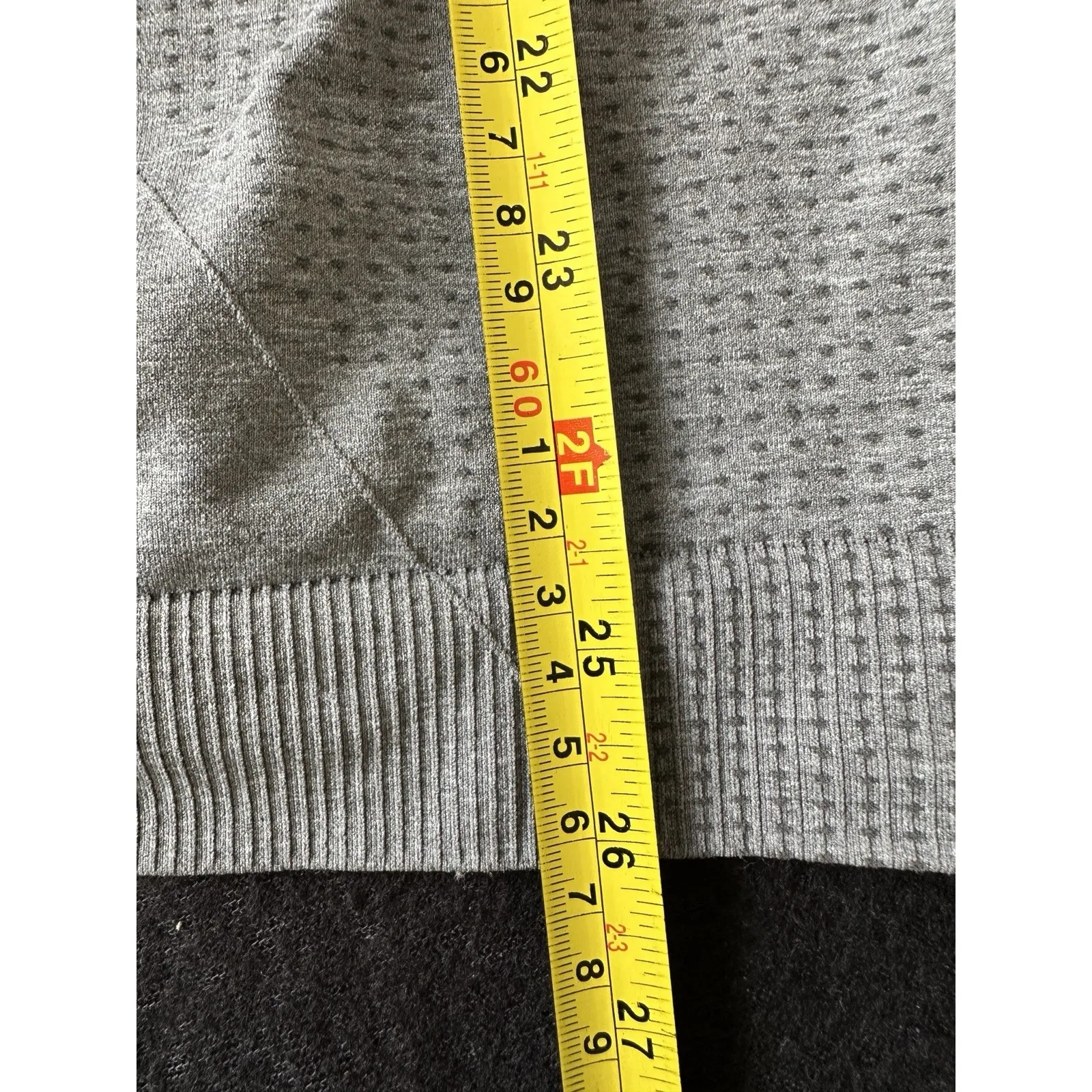 Gymshark Vital Seamless 2.0 T-Shirt Tee Womens 2XL‎ Smokey Grey Marl Crew - Image 6