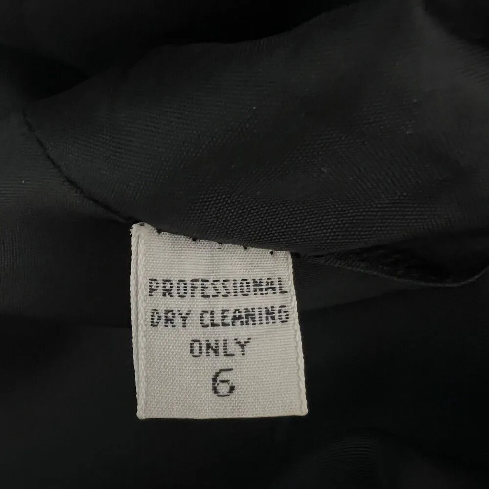 Augustus by Andrew Morgan houndstooth Blazer Jacket 90's Vintage Academia size 6 Black - Image 8