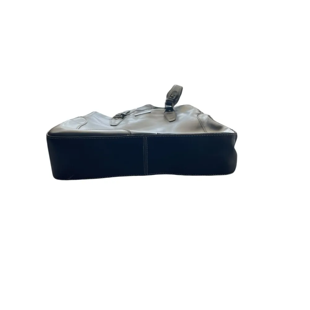 Nine & Co Black Leather shoulder bag. - Image 4