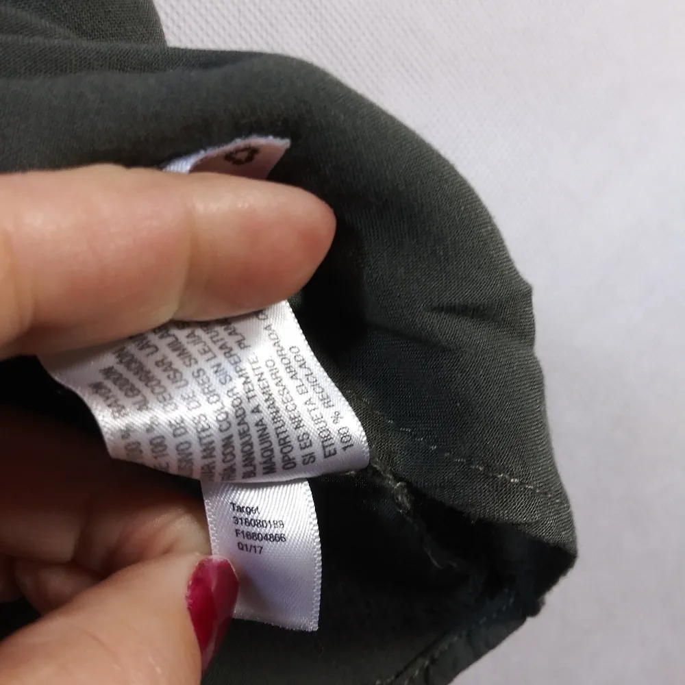 Knox Rose Green Tie Dye Embroidered Boho Over Sized Top Size M - Image 7