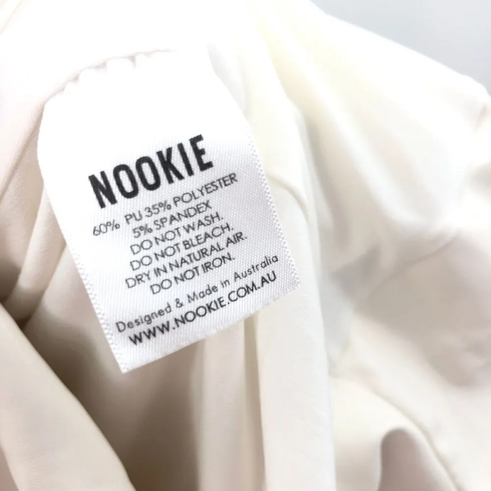 Nookie‎ Rhea Faux Leather Mini Dress in White - Image 7