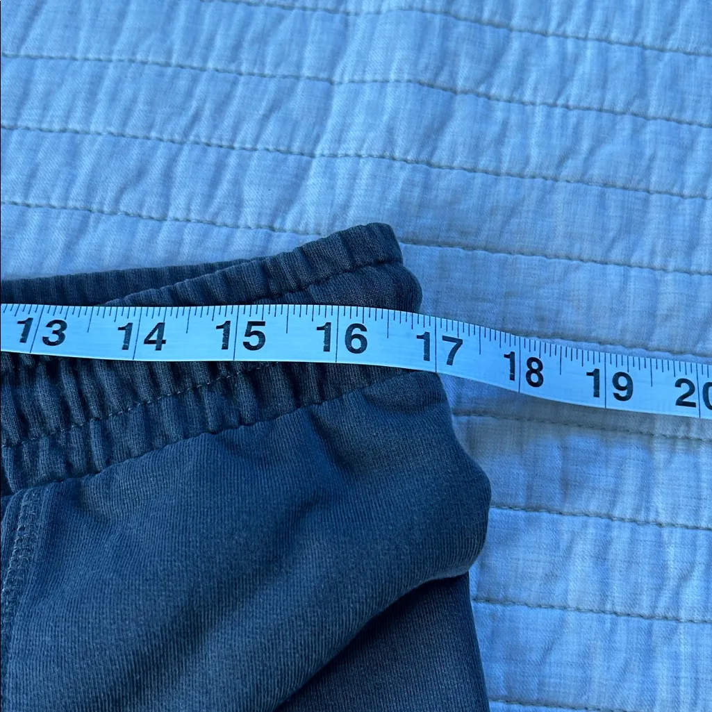 Angel kiss washed gray cotton boho comfy lounge pull on wide leg pant L - Image 3