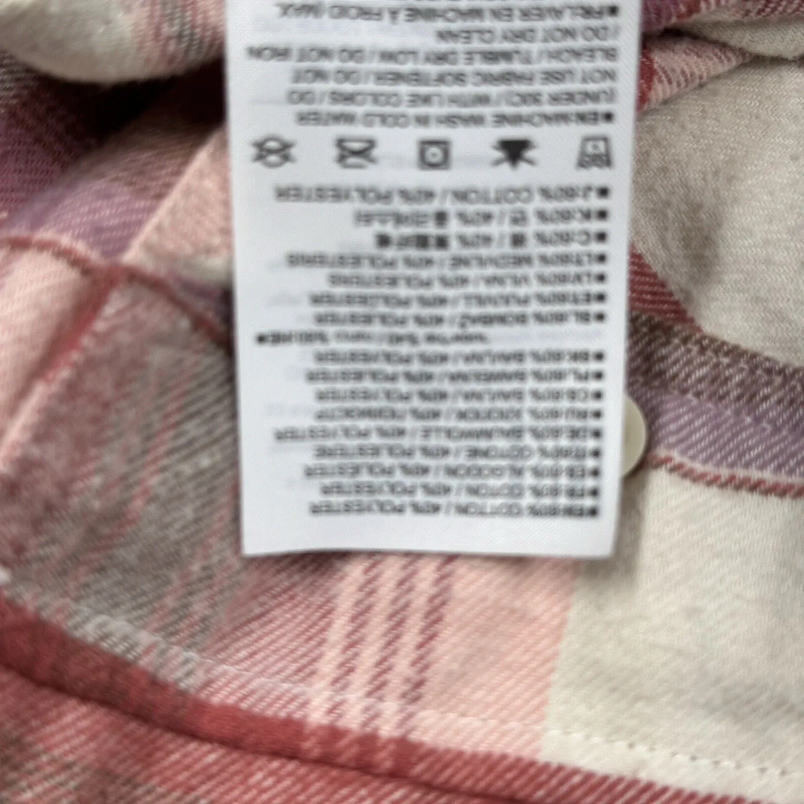 Burton Shirt Womens XL Red Cream Plaid Darcie‎ Button Up Heritage Cabin Campcore - Image 8