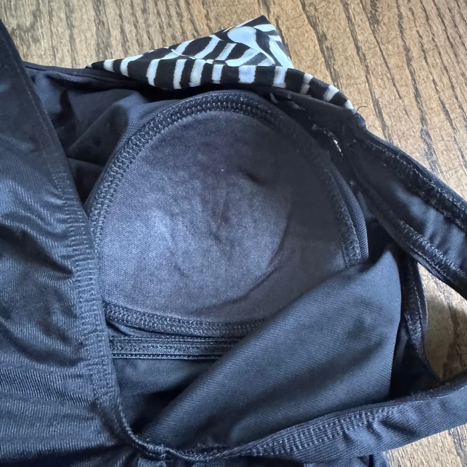 Miraclesuit Illusionist Palm One Piece Swim Suit Black White Zebra Womens Size 6 - Image 6