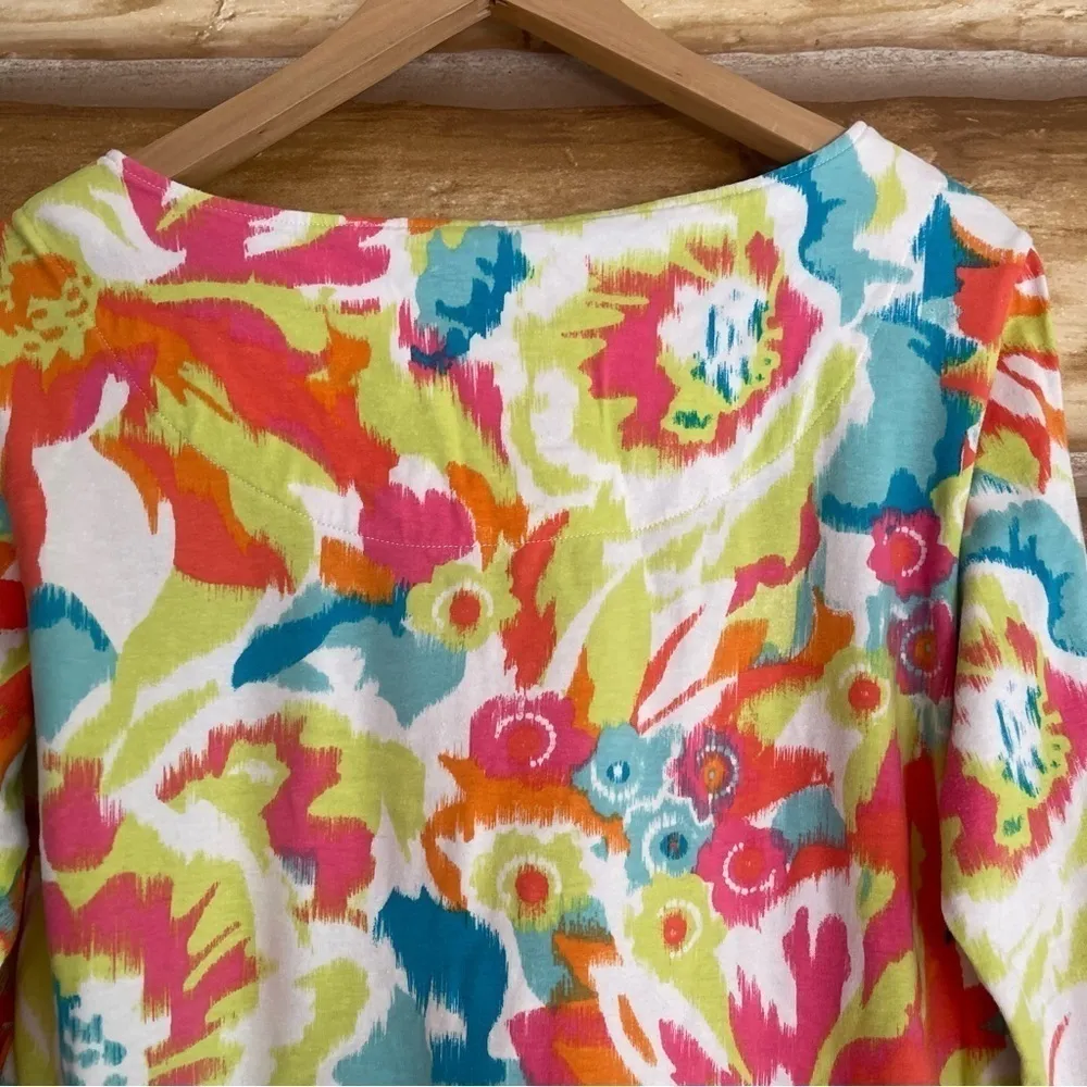 Ruby Rd . Favorites embellished bright abstract floral print top medium - Image 8