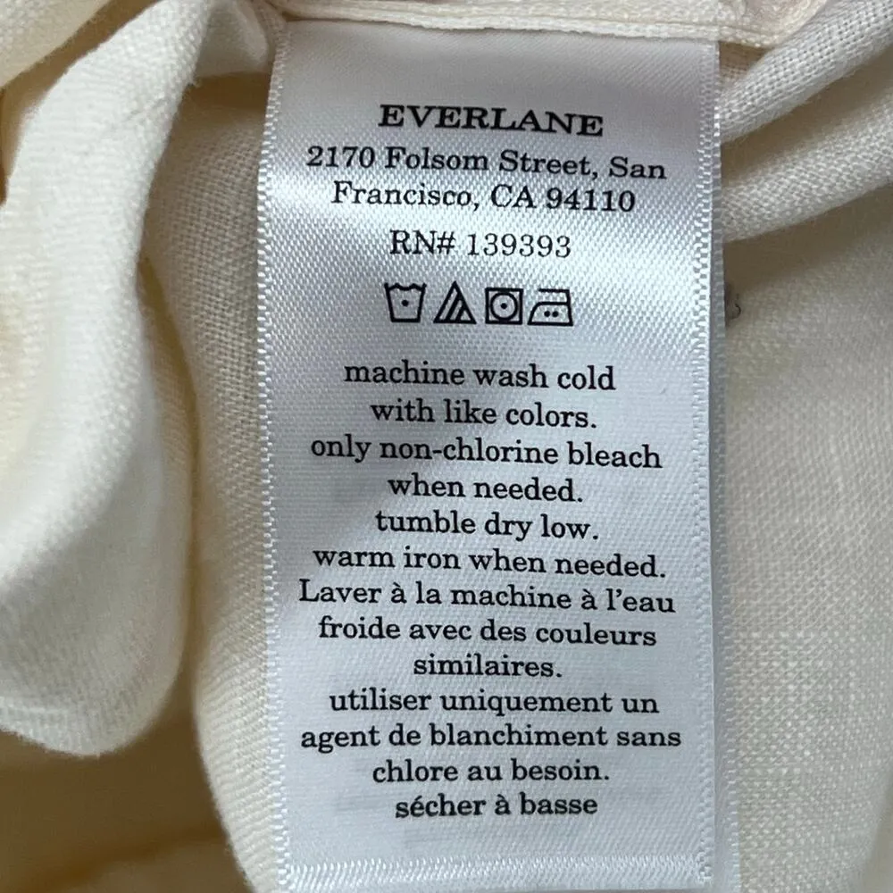 Everlane The Linen Double Breasted Blazer 8 Bone White Flax Relaxed Ethical NEW - Image 14