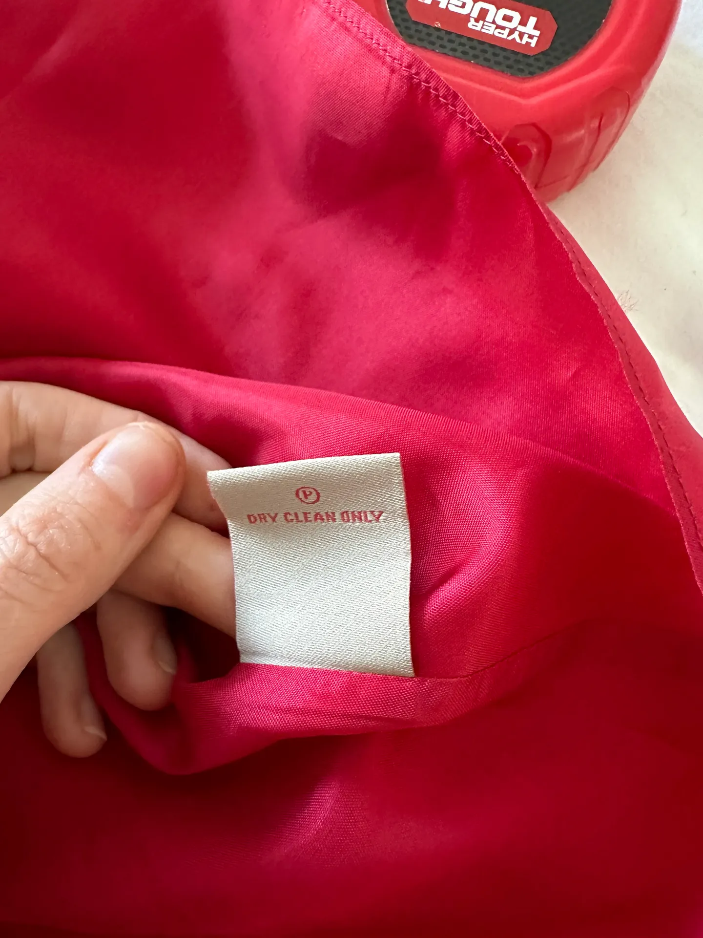 Boden Dress Silk Coral Red Shear V-neck Sleeveless Lined Size 6R - Image 10