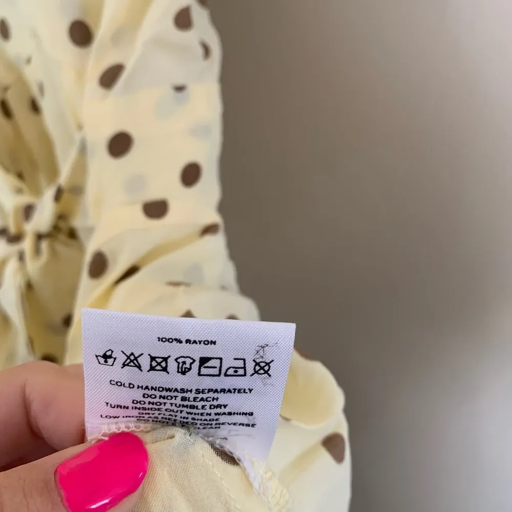 Revolve Faithfull the Brand Vanelli Polka Dot Mini Dress Size Small Tie Waist Button - Image 10