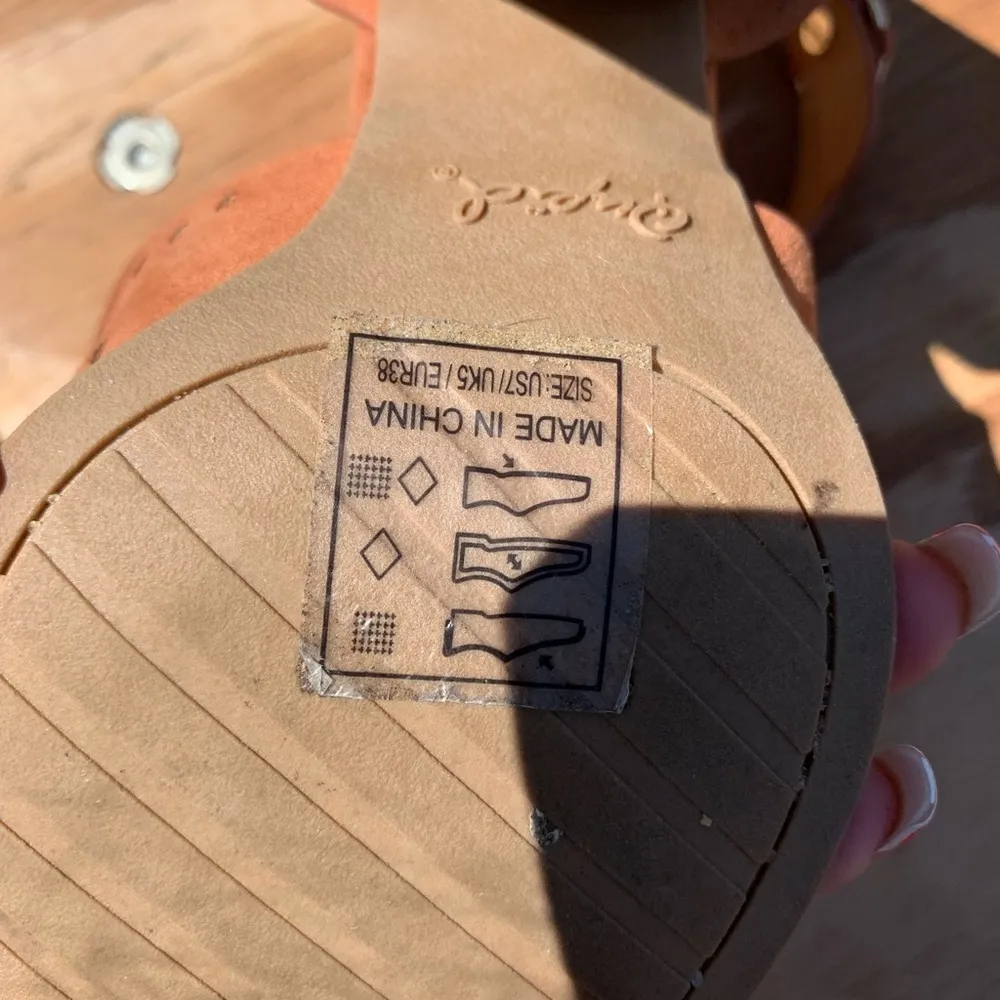 Qupid CUTOUT HEELED‎ SANDALS (HAZEL SUEDE) size 7 spring summer boho ankle fall - Image 11