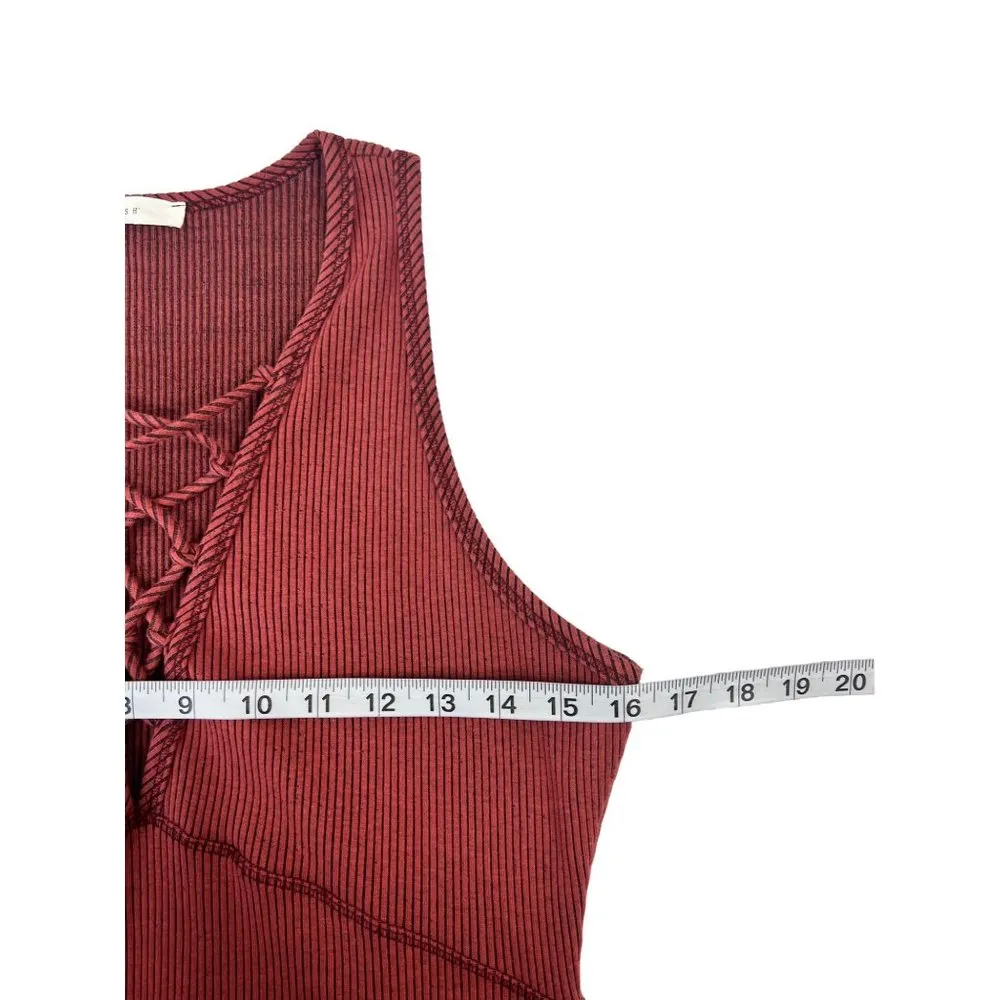 Lush Women's Sleeveless Burgundy Dress - Image 5