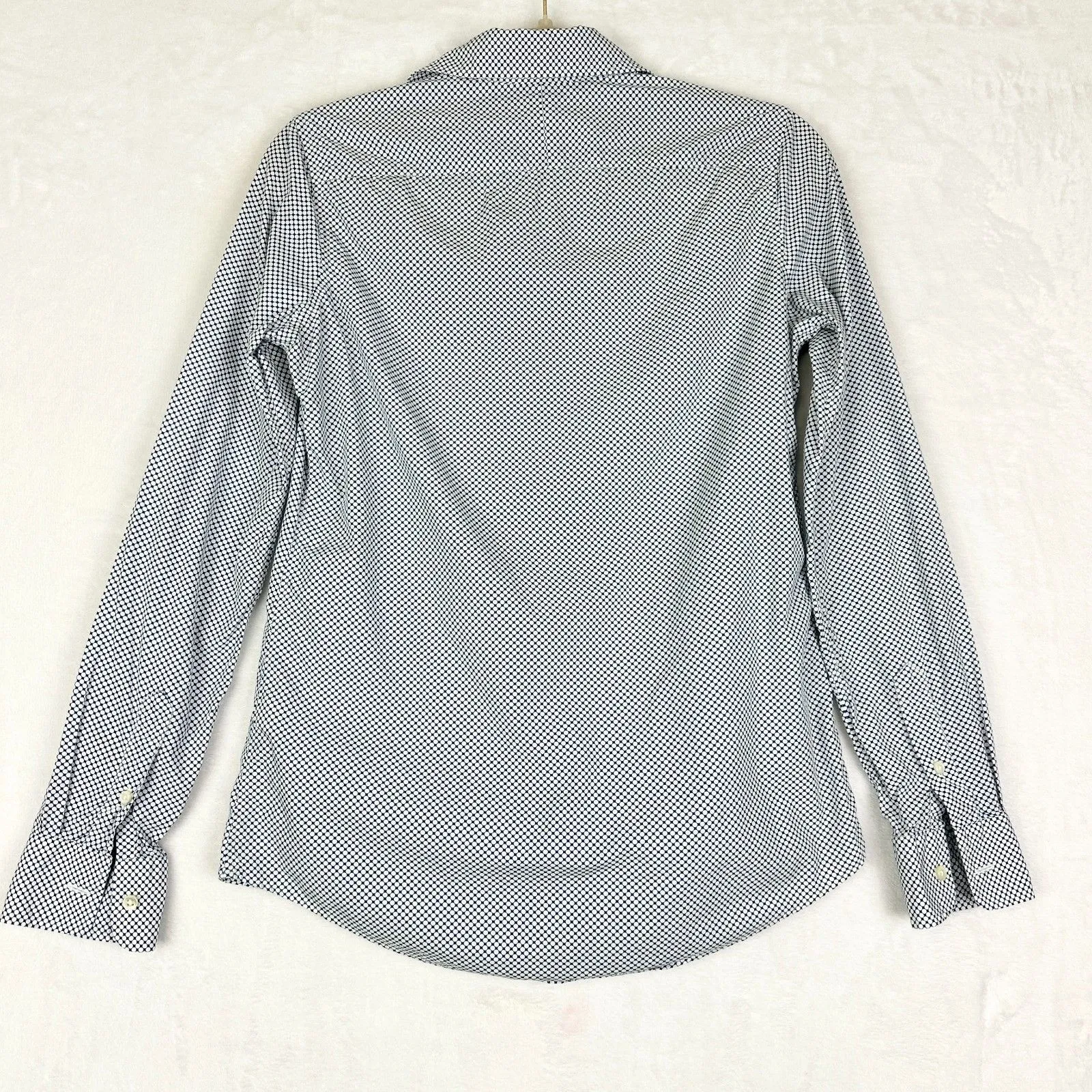 Ann Mashburn Tomboy Popover Shirt Size XS Dot Print Cotton Poplin Classic - Image 2