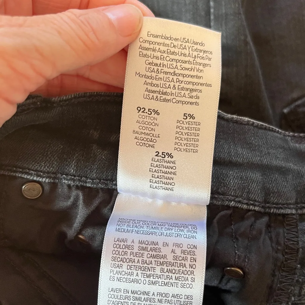 MOTHER High Waisted Rider ankle jeans size 28 Black - Image 7