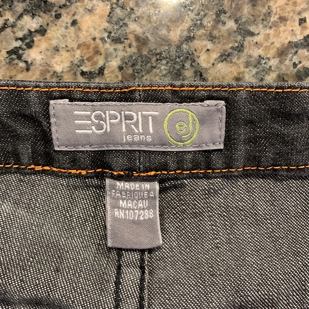Women's Vintage VTG Esprit Charcoal Gray Faded Black Jeans Size 15 GUC #3274 - Image 4