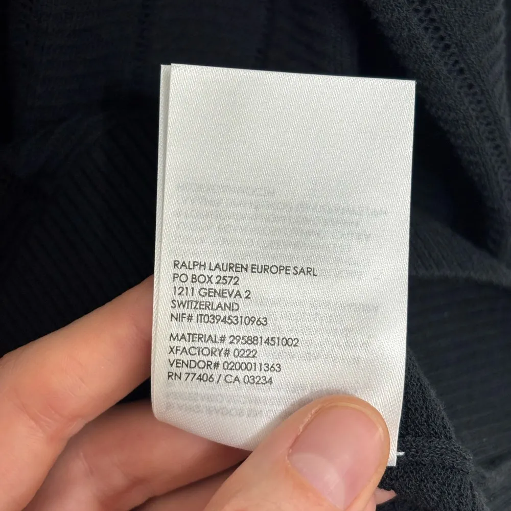 Club Monaco Summer Mesh Chandails Sweater in Black - Size M - Image 6