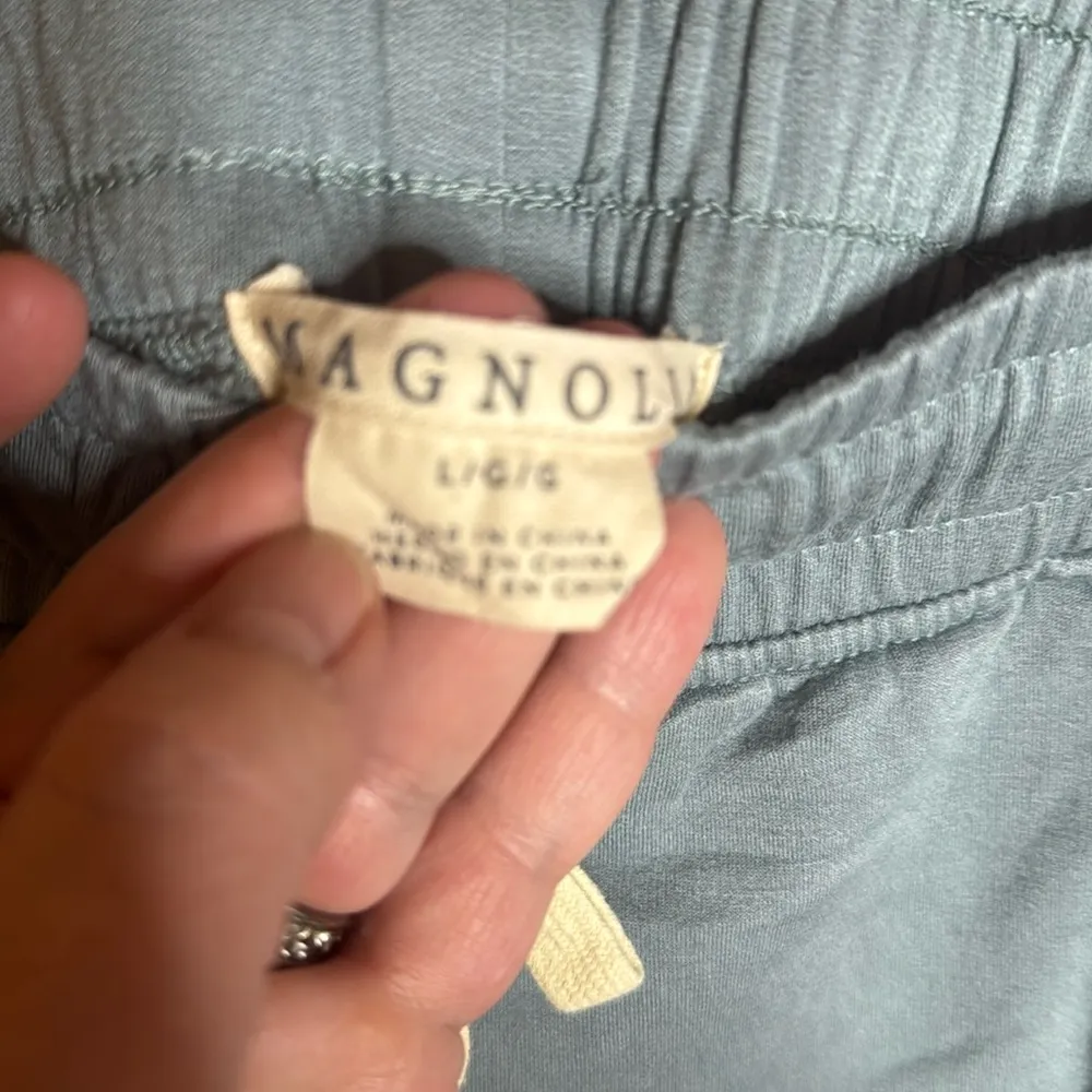 Magnolia Joanna Gaines Homebody Lounge Pajama Set in Alpine Blue Size Large - Image 4