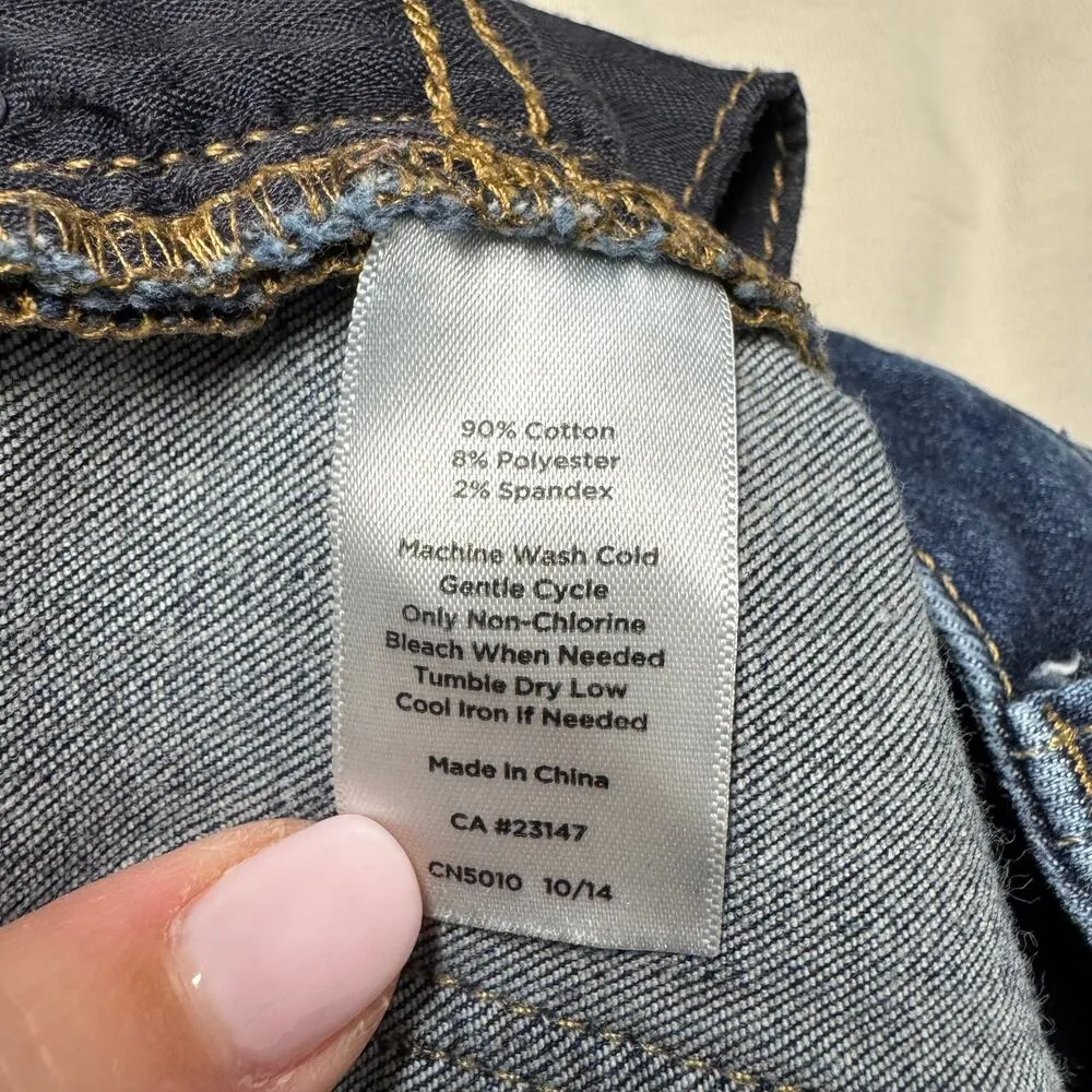 Talbots Womens Heritage Ankle Crop Blue Jeans Mid Rise Medium Wash Size 6 - Image 7