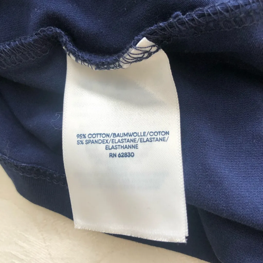 Lands' End  Long Sleeve Pullover Jersey Navy M - Image 3