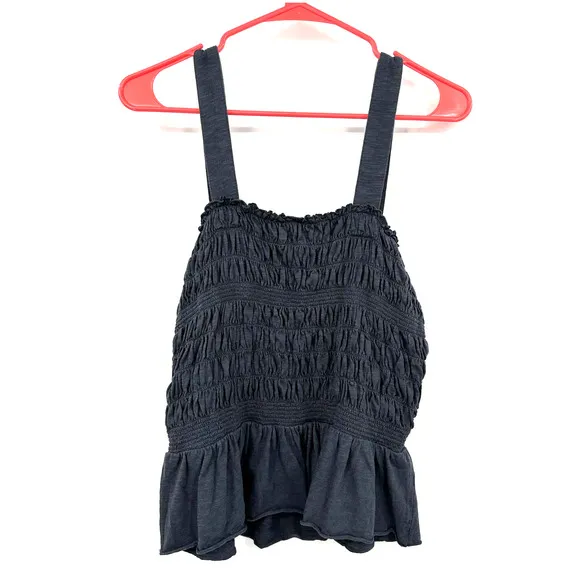 Melrose and Market size Medium sleeveless shirt tank top smocked‎ flounce hem - Image 2
