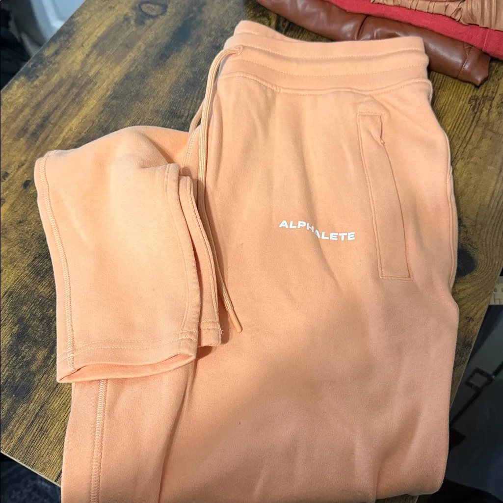 Alphalete Black Essentials Drawstring Athletic Joggers - Image 3