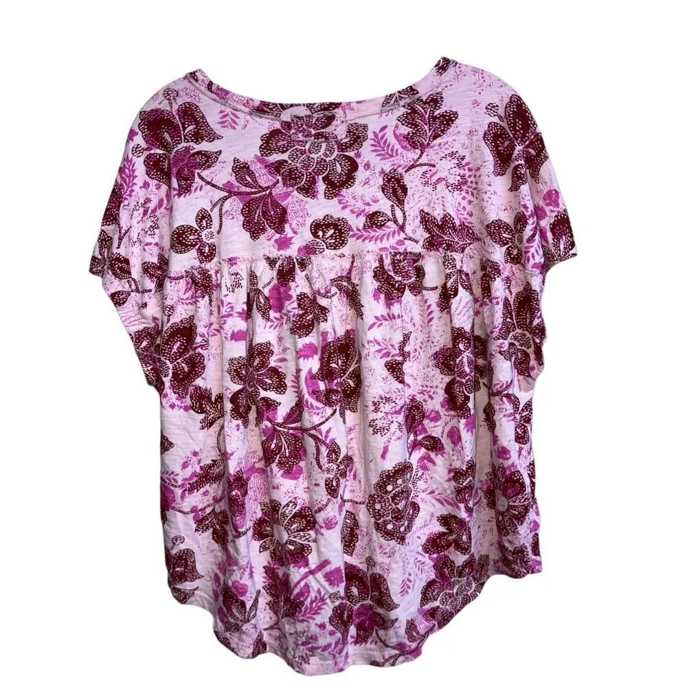 454. Pilcro Anthropologie dolman sleeve floral blouse size medium - Image 3