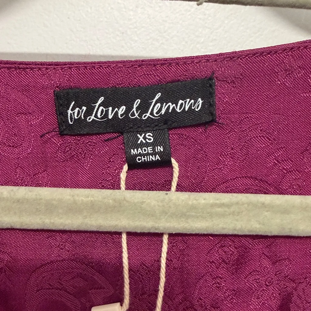 For Love & Lemons Henley Jacquard Long Sleeve Mini Dress NWT size XS - Image 7