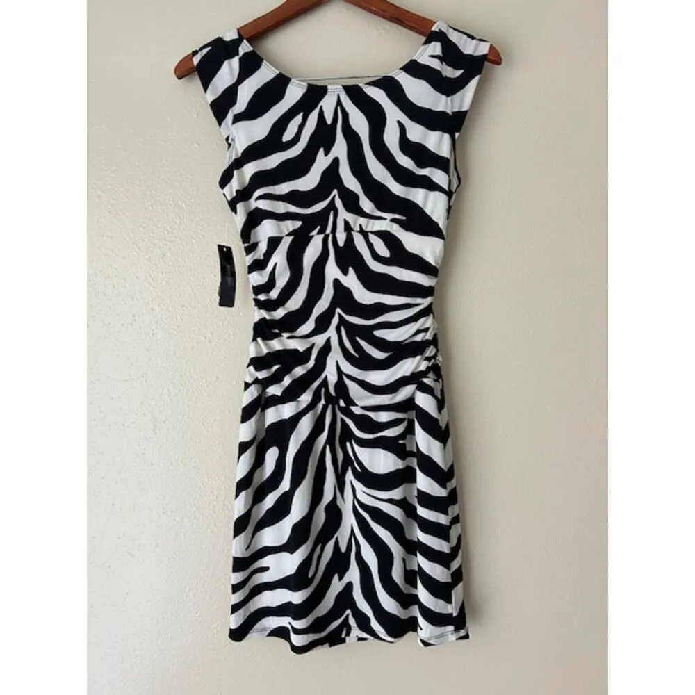 Zebra Print Dress Size 4 - Image 10