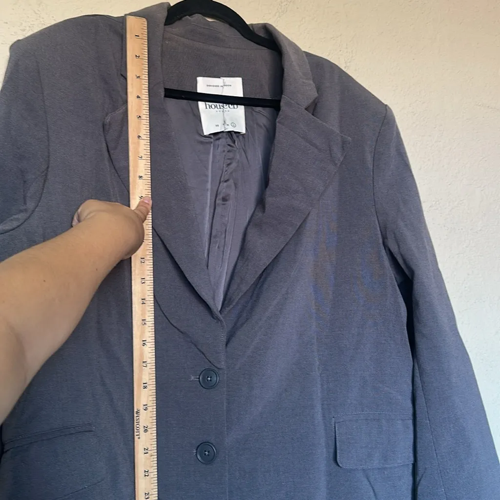 HOUSE OF‎ CB 'Aline' Dark Grey Oversized Blazer NWOT size L. $179 - Image 8