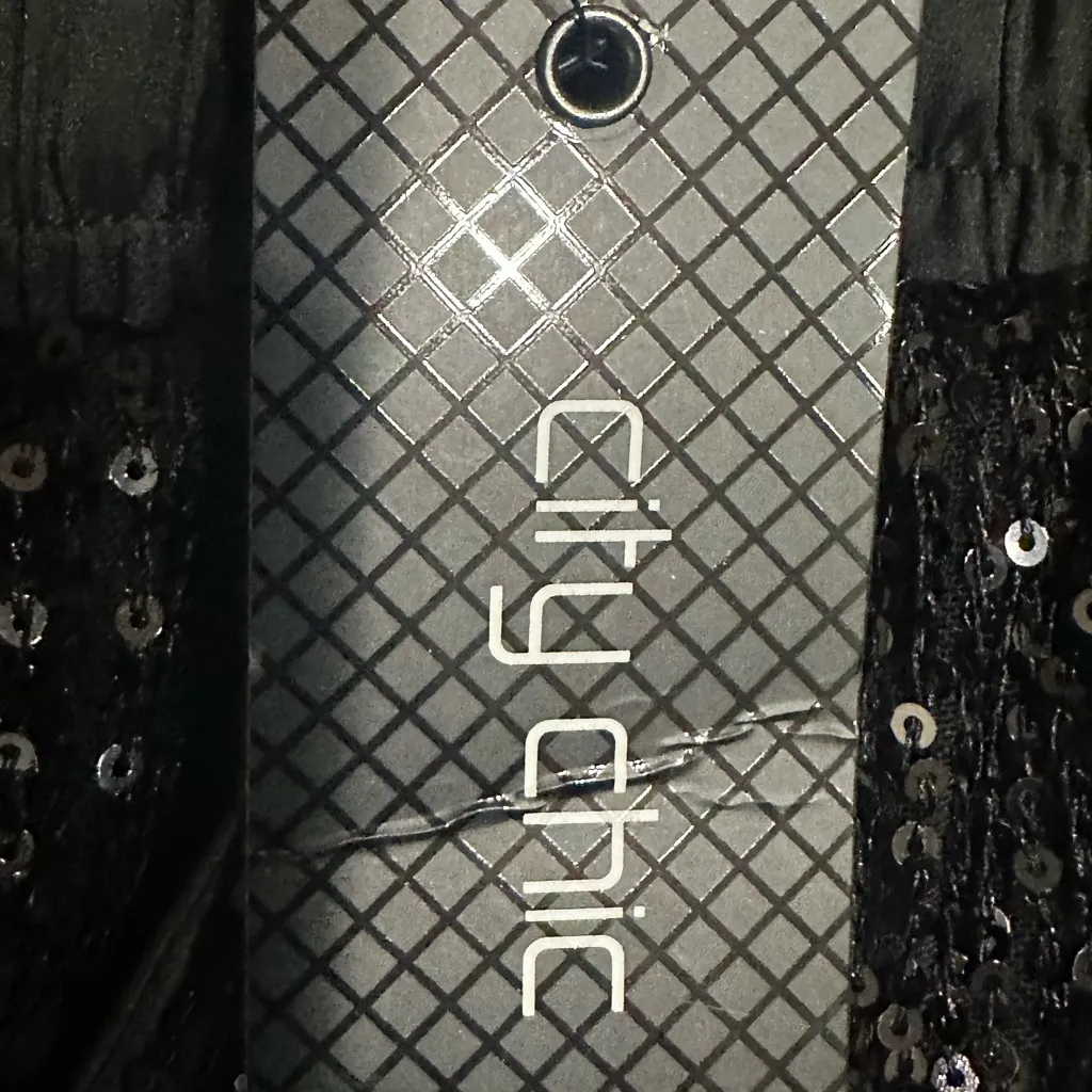 City Chic Black Sequin Joggers size 16 NWT - Image 3