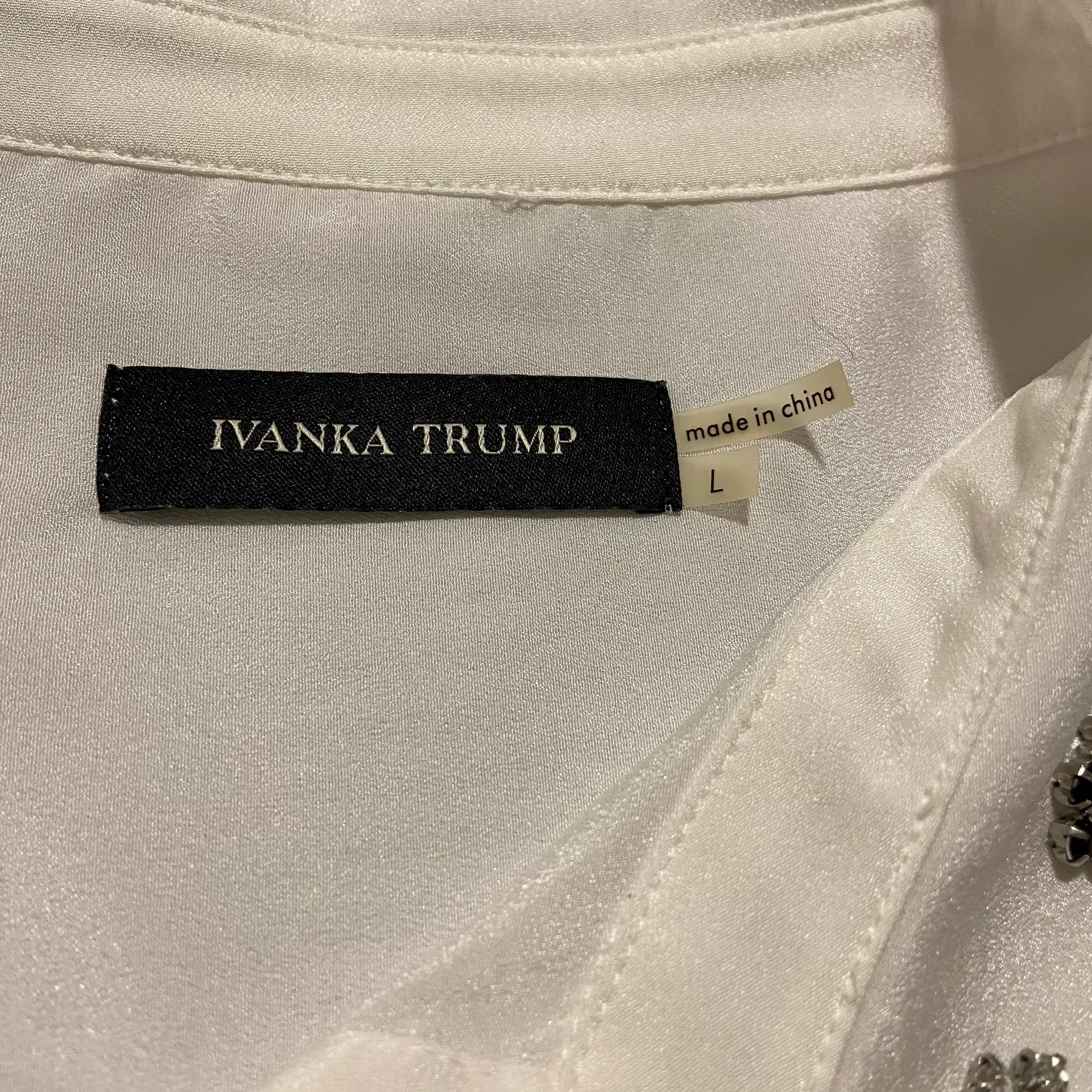 Ivanka Trump Embellished Button Down - Image 7