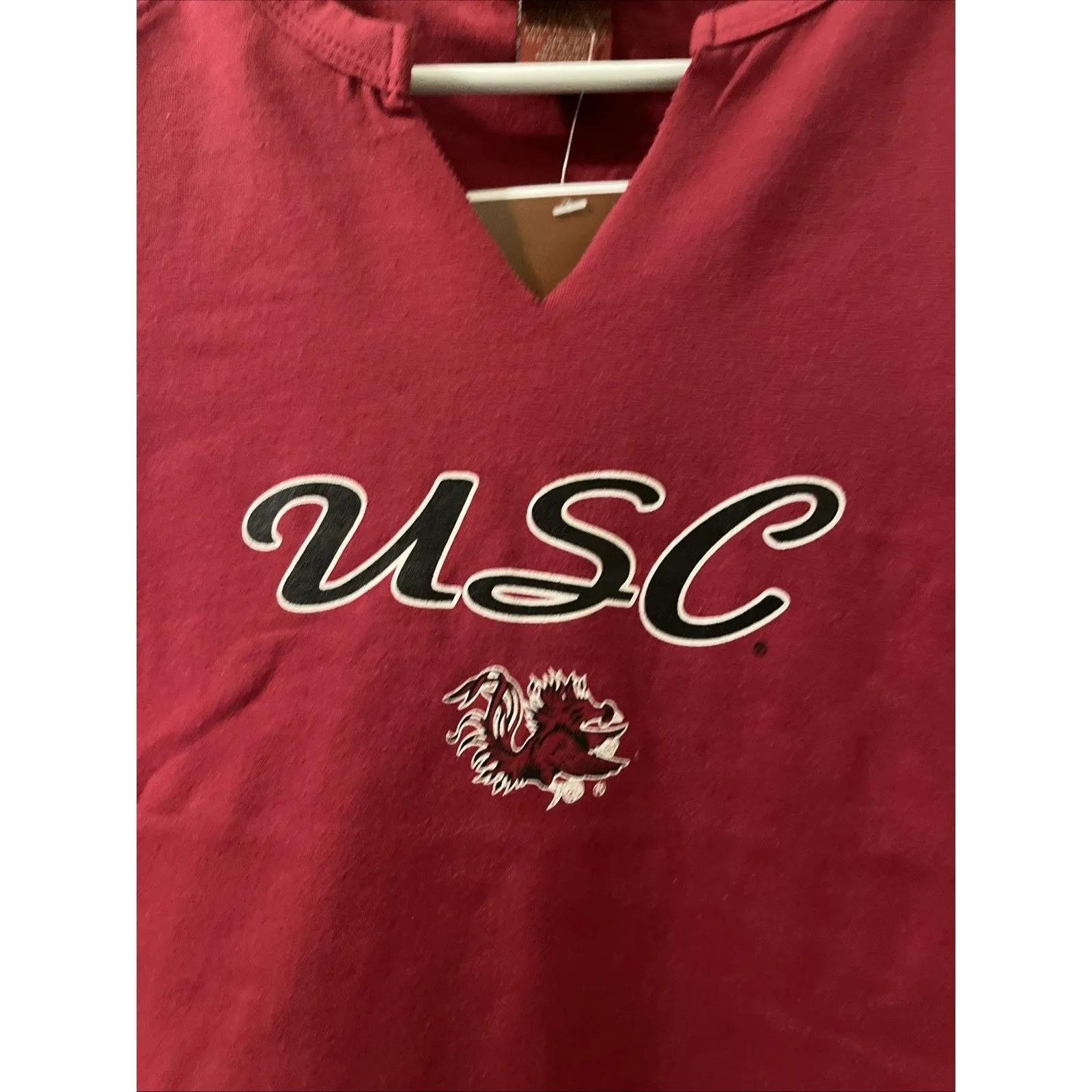 Red Oak South Carolina Gamecocks USC Womens Juniors Sleeveless V - Image 8