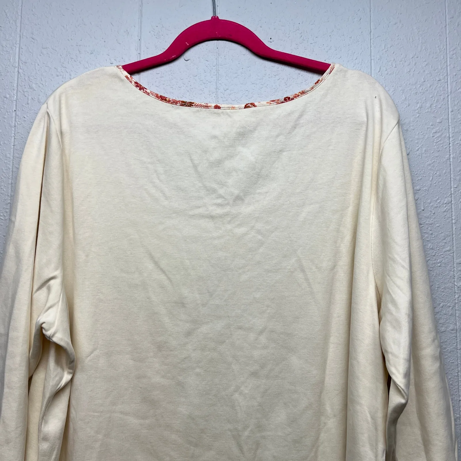 Coldwater Creek 3D Floral Top Womens 2X Fairy Boho Festival Hippie Sustainable - Image 8