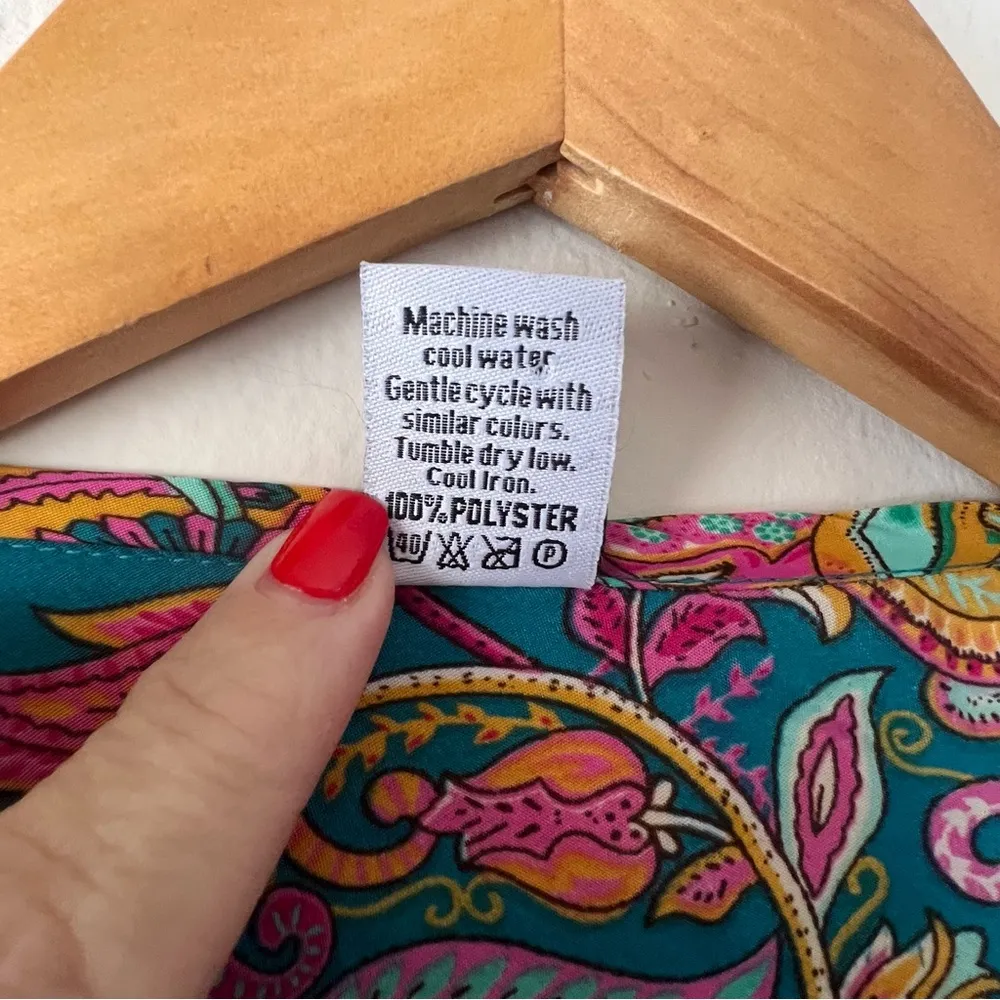 OCEANBLUE apparel boho tropical 2 PIECE SET pants & top FREE SIZE vacation beach - Image 10