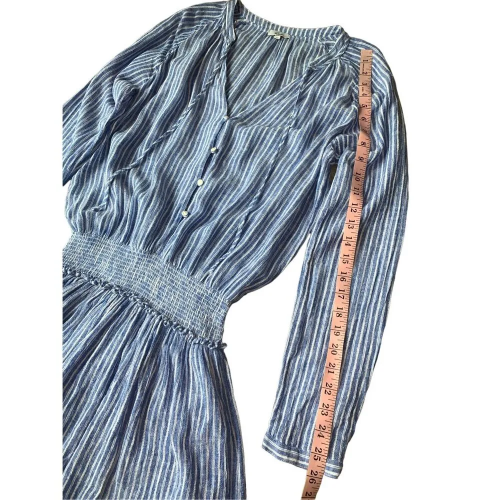 Rails  Striped Smocked Waist Jasmine Mini Dress in Parisian Blue - Image 9