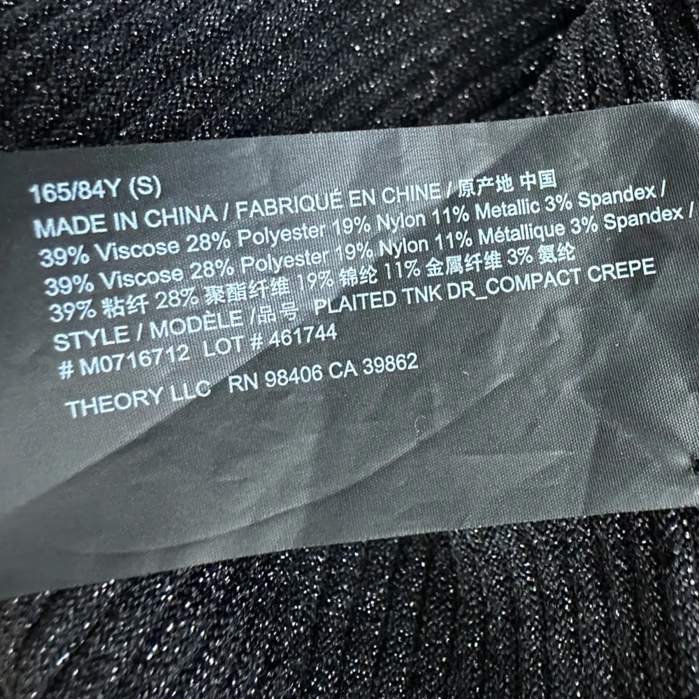 Theory Black Sleeveless Knit Fit & Flare Dress size small - Image 6