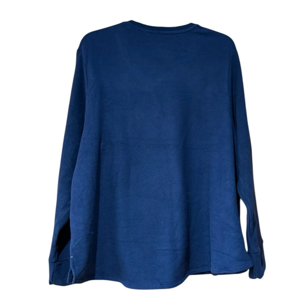 Cuddl Duds Navy Fleece Pullover - Image 2