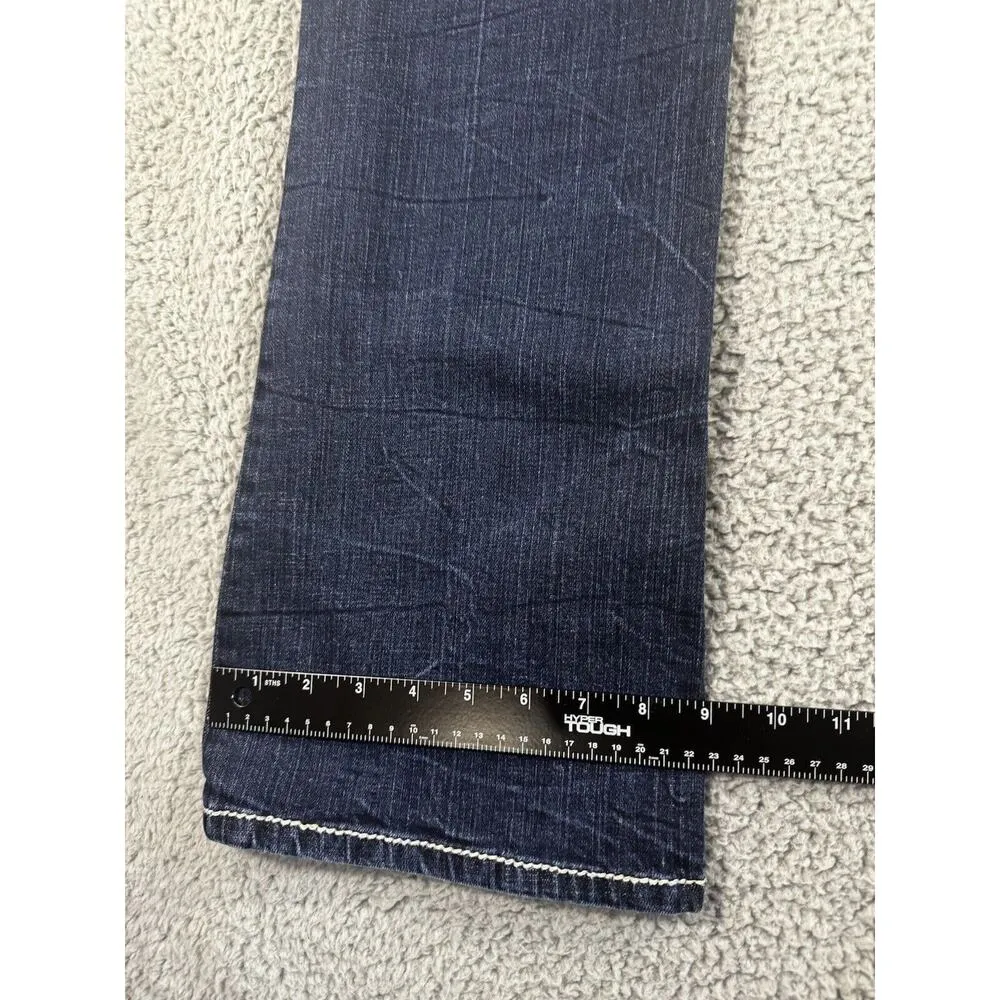 Daytrip Jeans Women 31 Virgo Bootcut‎ Mid Rise Dark Wash Blue Denim Pants - Image 11