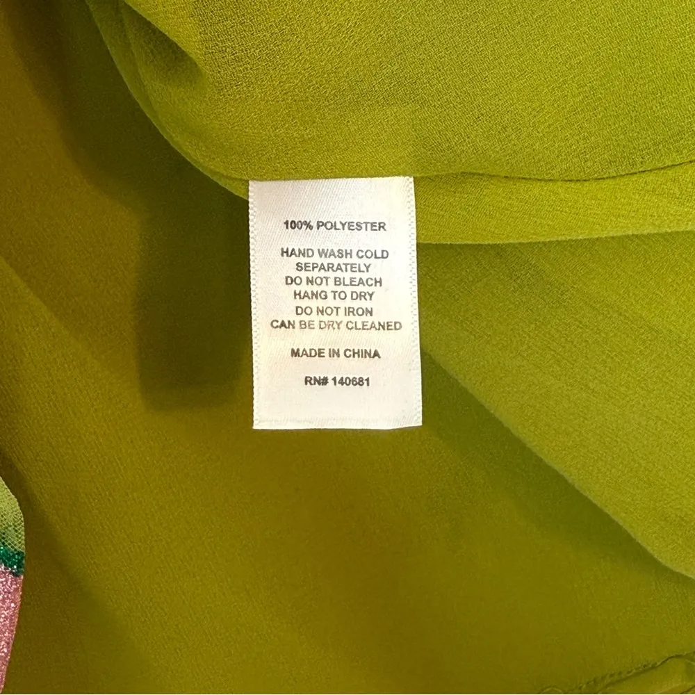 NWT Unique Vintage Smak Parlour Medium 6-8 Avocado Strawberry Print Flare Dress - Image 8