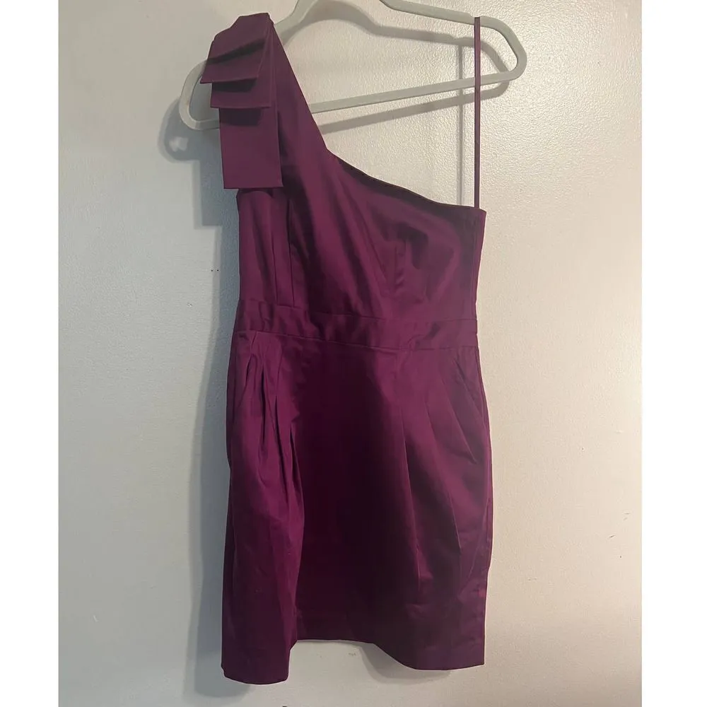 French Connection Bonny Purple One Strap Dress NWT Sz. 6 - Image 2