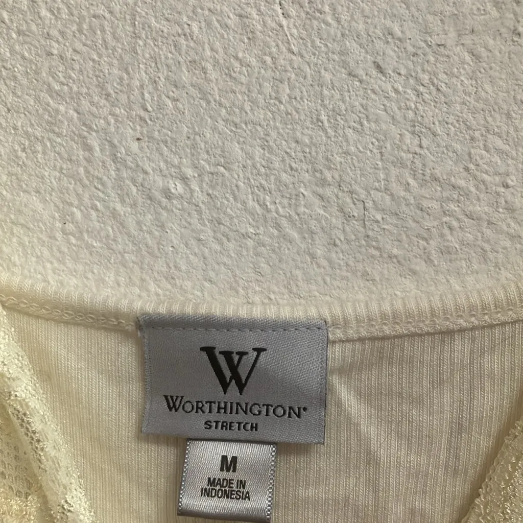 FINAL MARKDOWN Worthington lace trim cami medium - Image 3