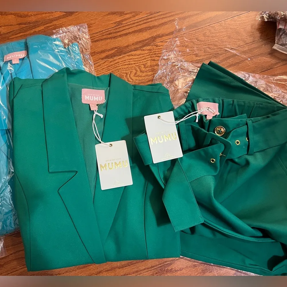 Show me your MUMU Women's Green suiting-S - Image 8