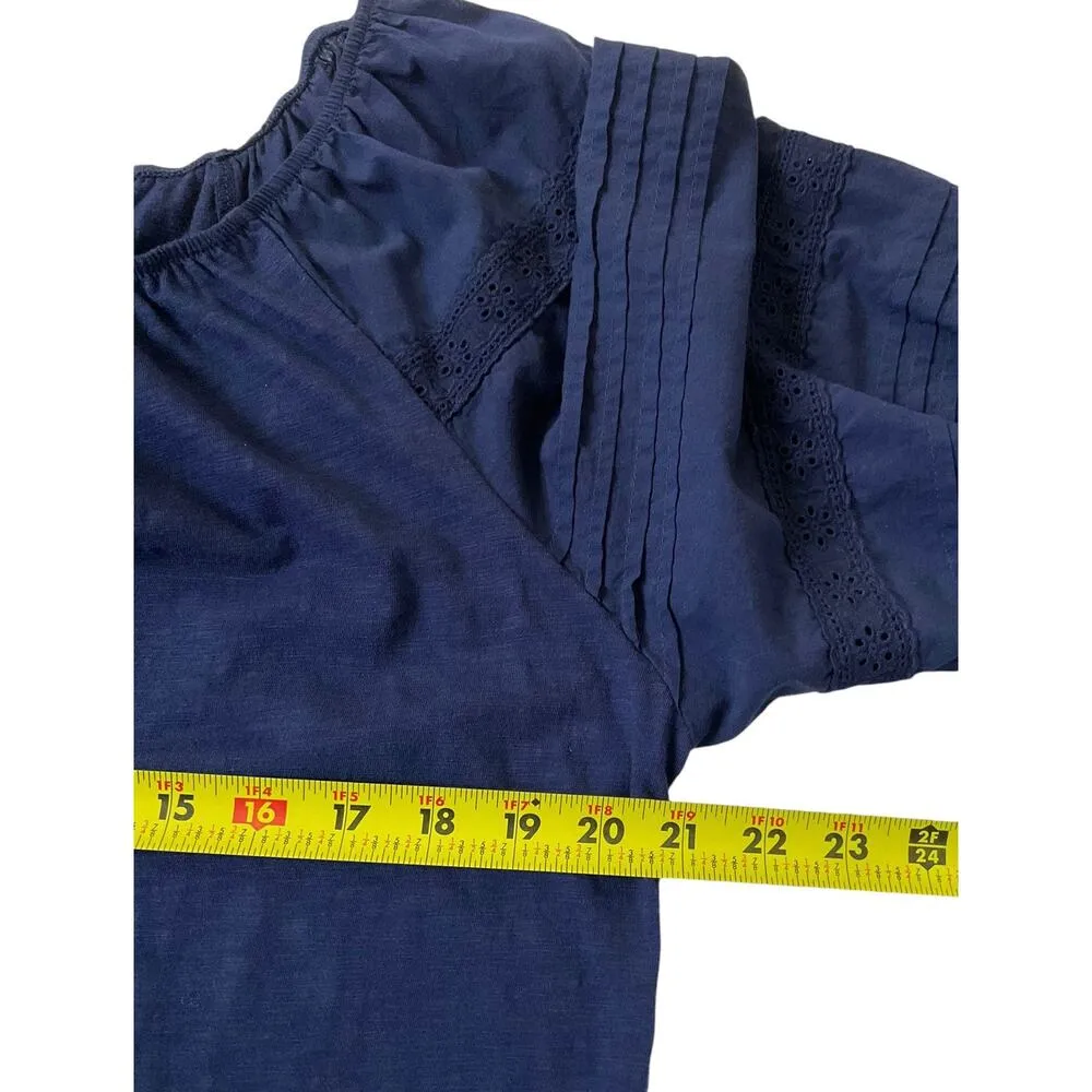 Draper James RSVP Blue Shirt Top Women Size Large | 15-6 - Image 5