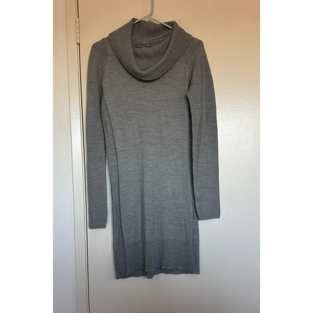 Smartwool Granite Falls Merino Wool Sweater Dress in Gray Size Medium - Image 2