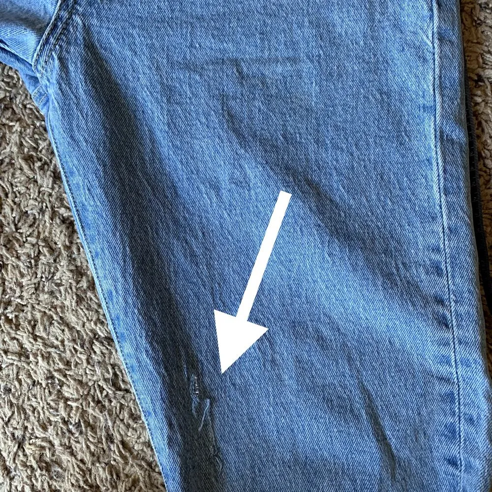 Levi's Wedgie Distressed Straight Jeans - Image 12