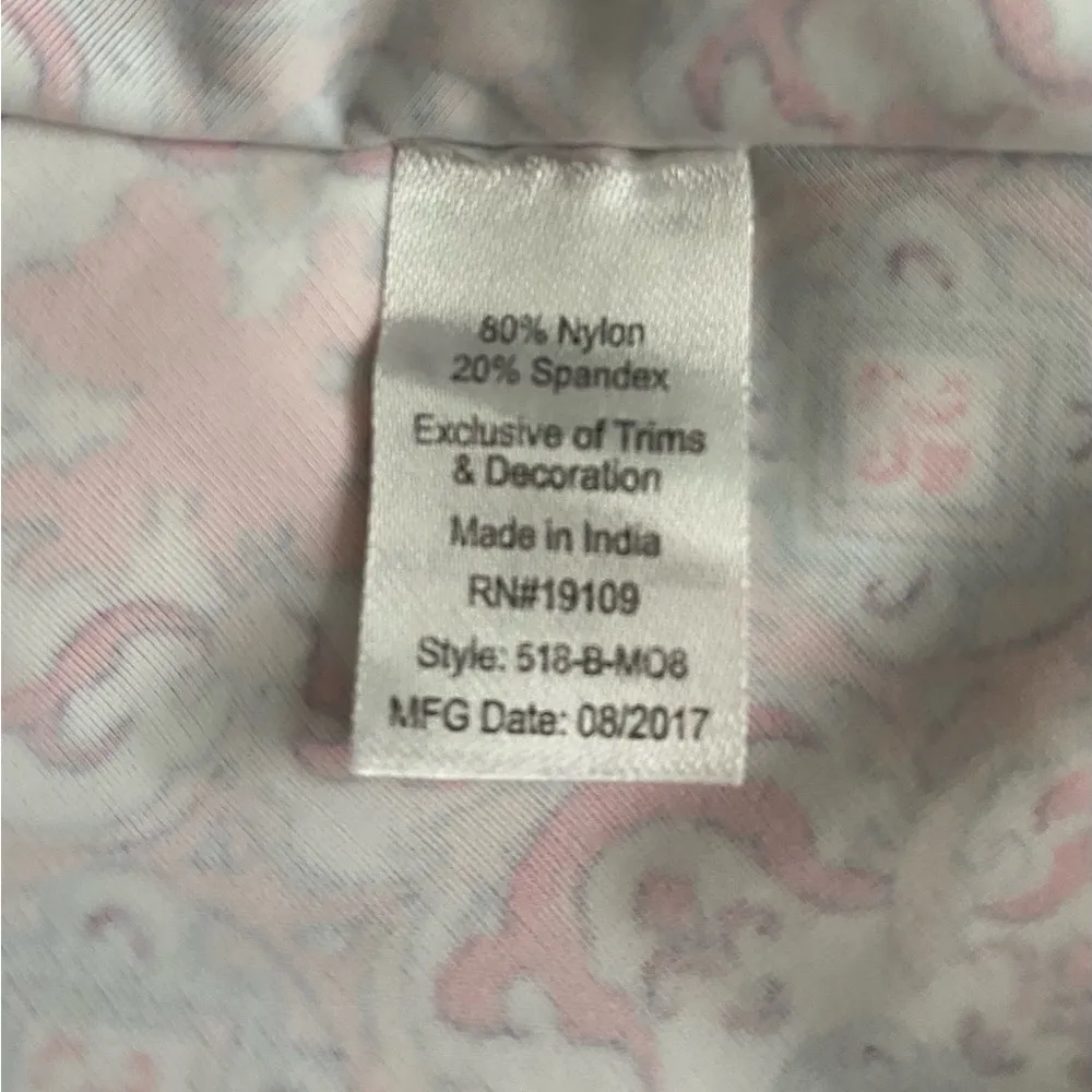 Cabana Life Pink and Blue Swim Coverup Size M - Image 8